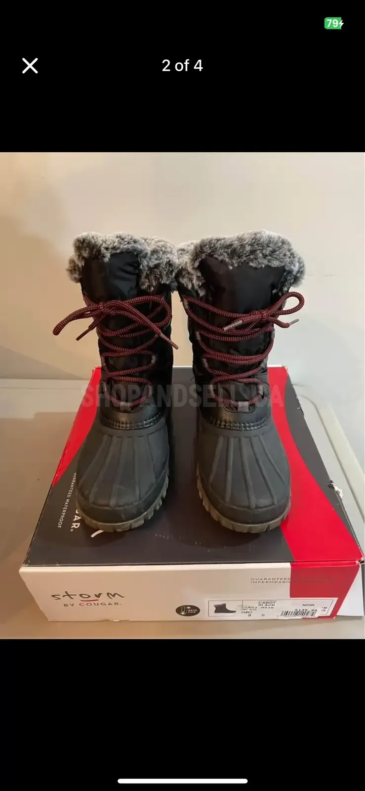 Women’s Cougar Waterproof Winter Boot (size 8)