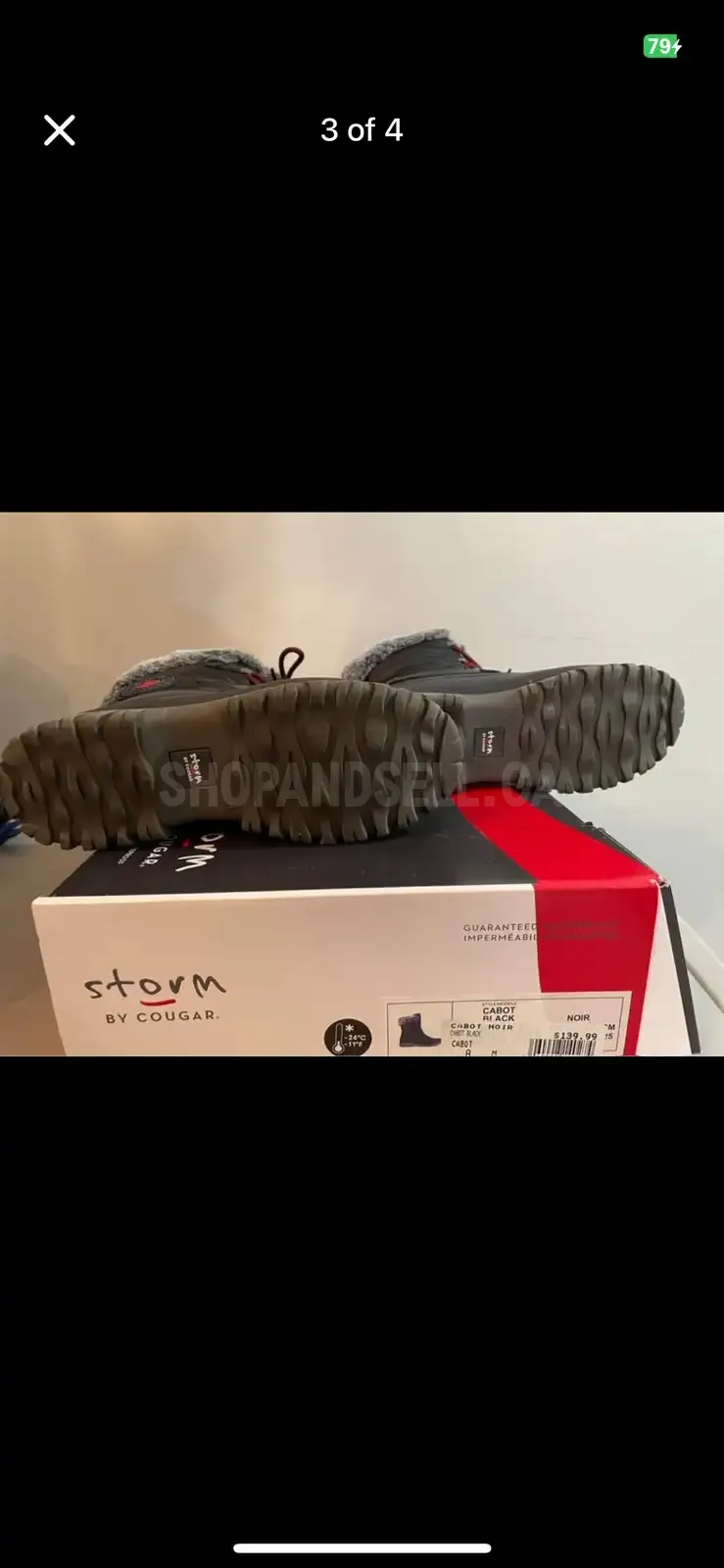 Women’s Cougar Waterproof Winter Boot (size 8)