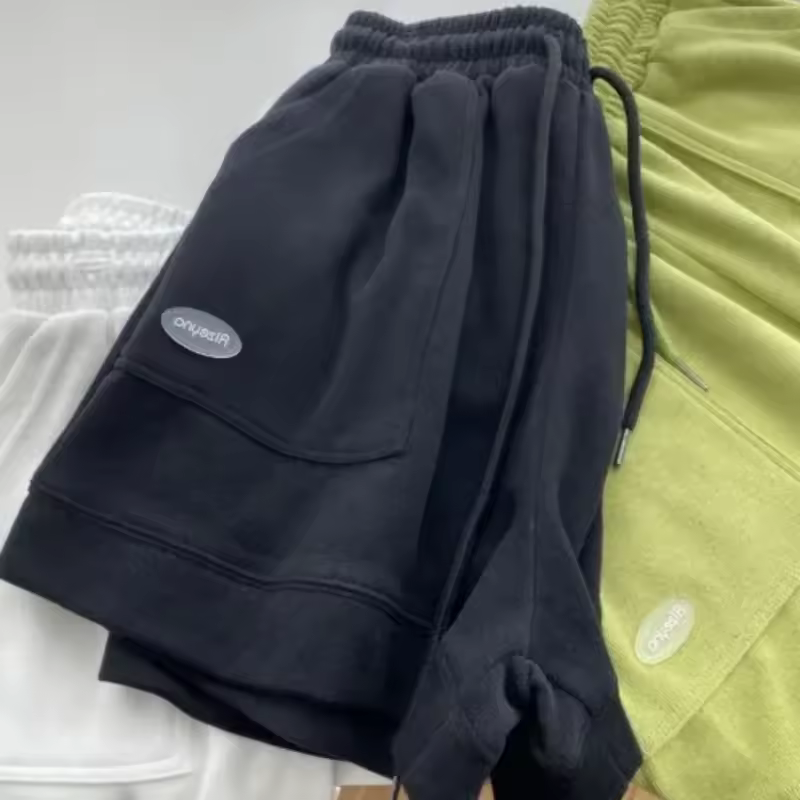 Women's Comfortable Loose Wide-legged Drawstring A Pants