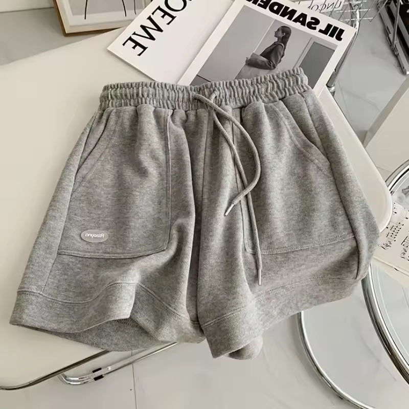 Women's Comfortable Loose Wide-legged Drawstring A Pants