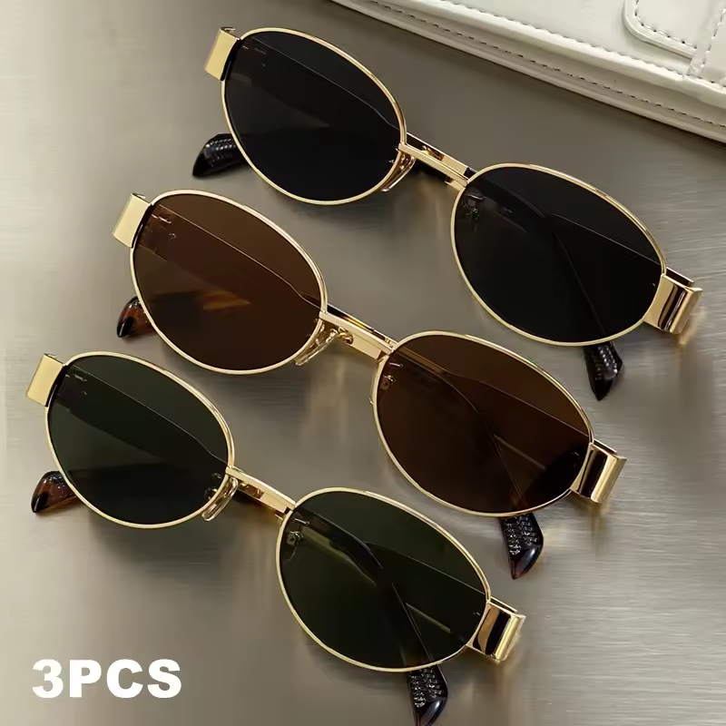 1PCS/2PCS/3PCS Metal Fashion Women's Sunglasses