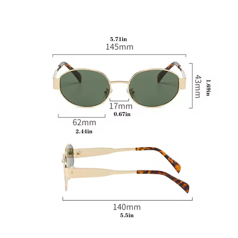 1PCS/2PCS/3PCS Metal Fashion Women's Sunglasses