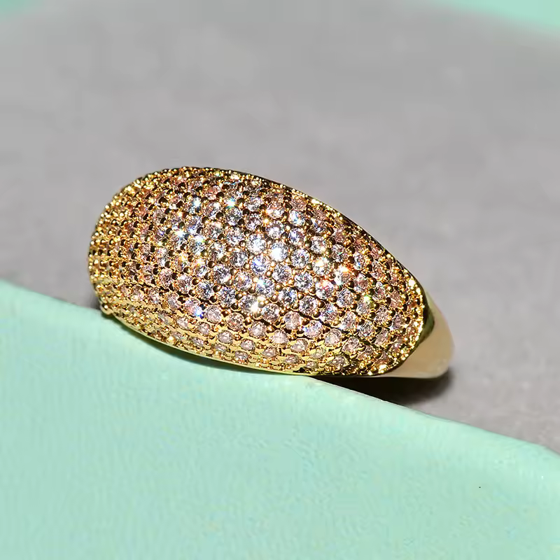 Real 18k Gold Rings for Women