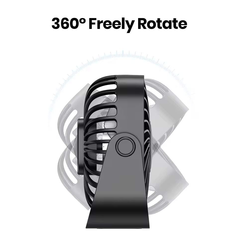 TOPK 4Inch USB Mini Portable Fan 