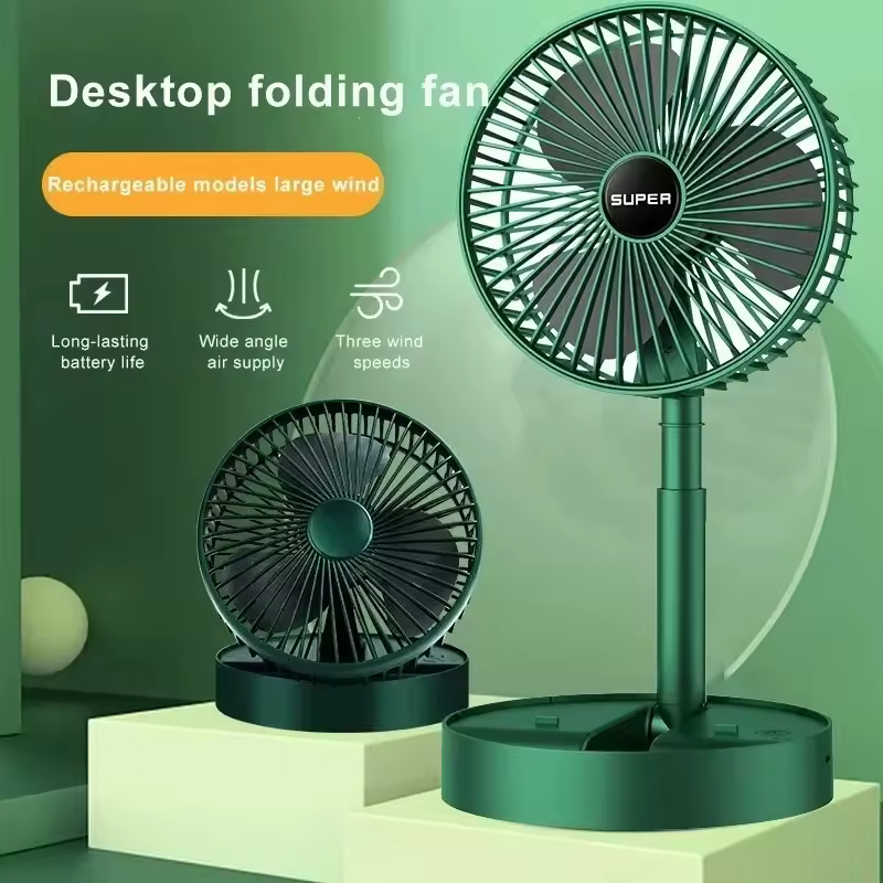 Electric Stand Fan Portable Folding Fan