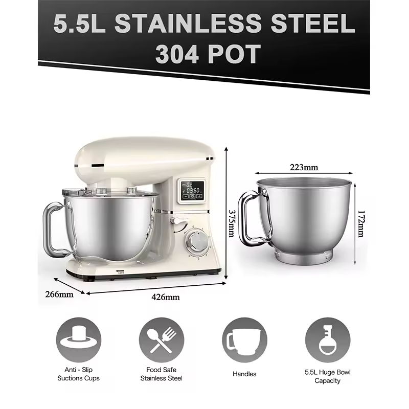 Small food dough mixer