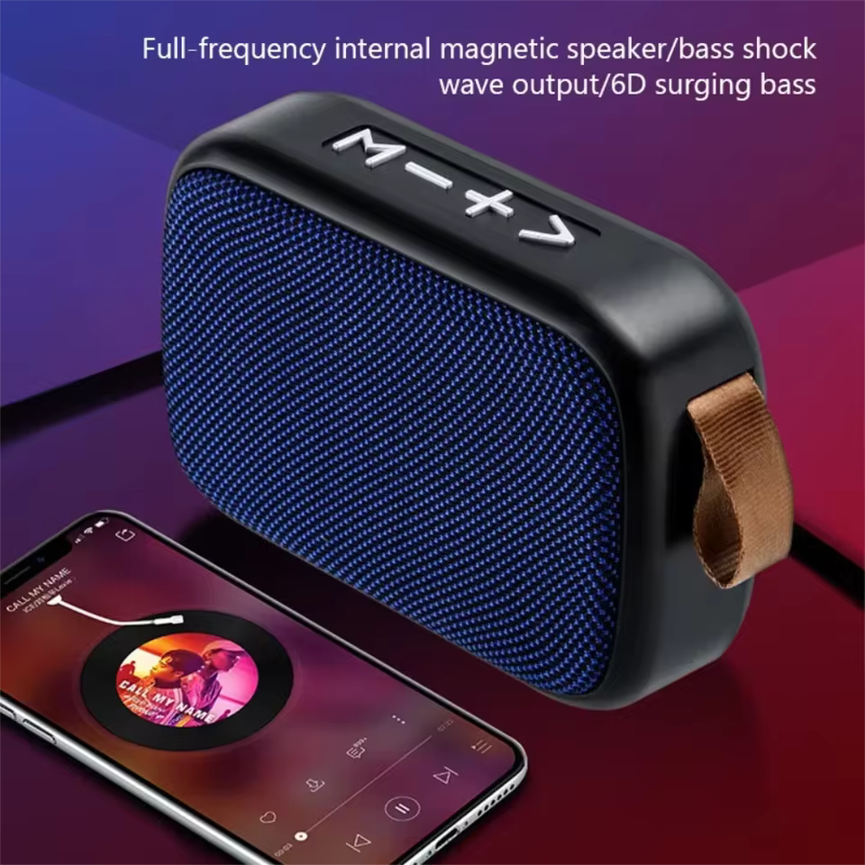 Wireless Mini Bluetooth Speaker with Fabric Design