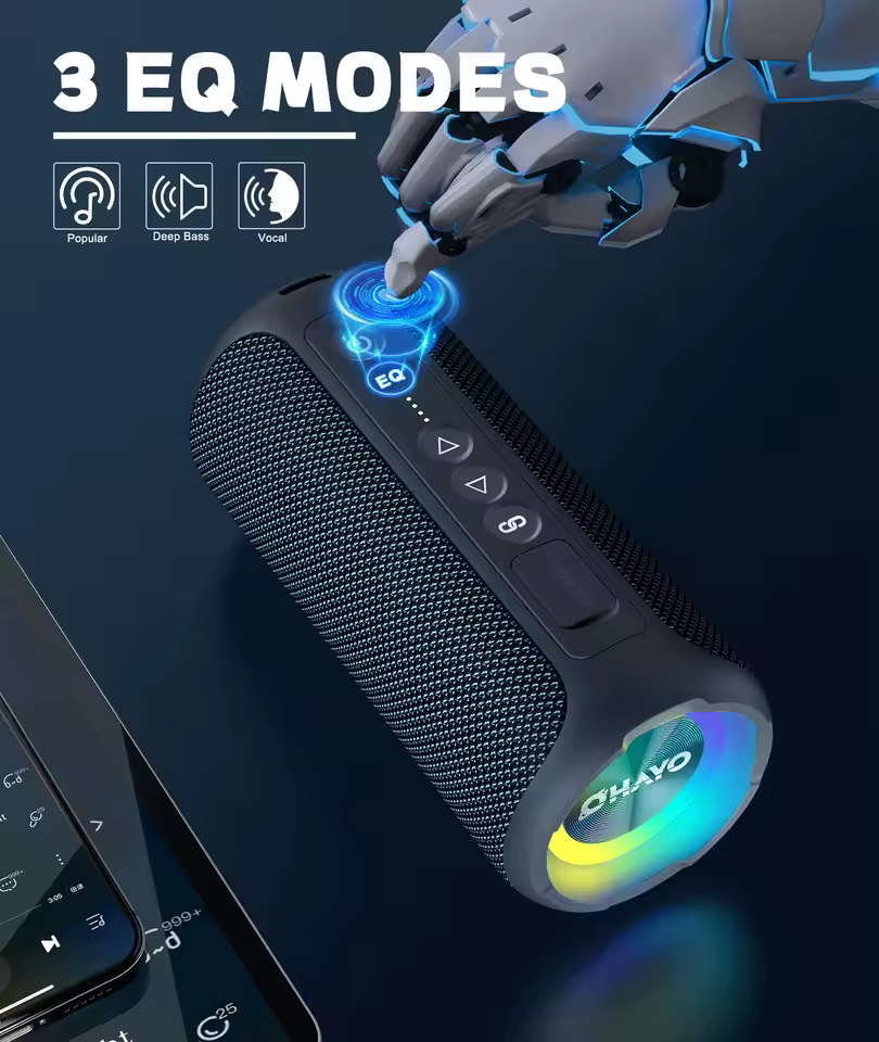 Ortizan Bluetooth Portable Outdoor Wireless Speaker 