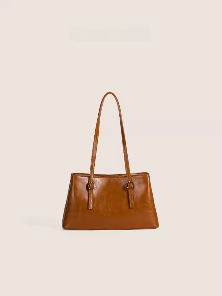 Dotlynins High Quali Oil Wax Leather Tote Bag