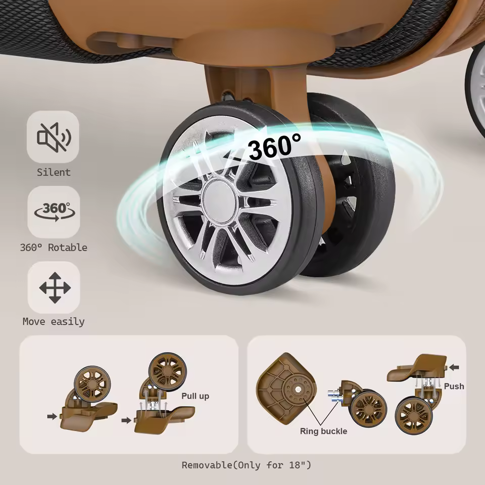 Melalenia Luggage, Hard Shell ABS Suitcase