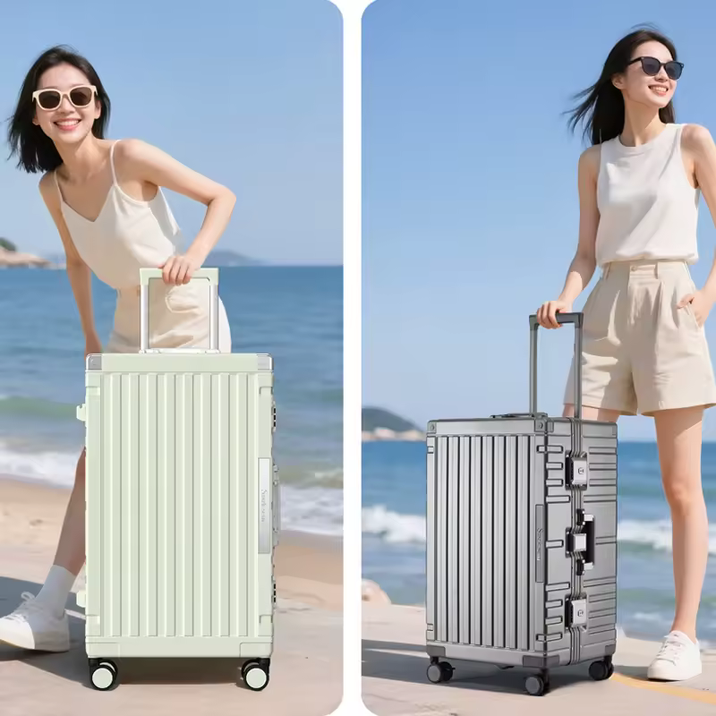 Large Size Aluminum Frame Travel Suitcase