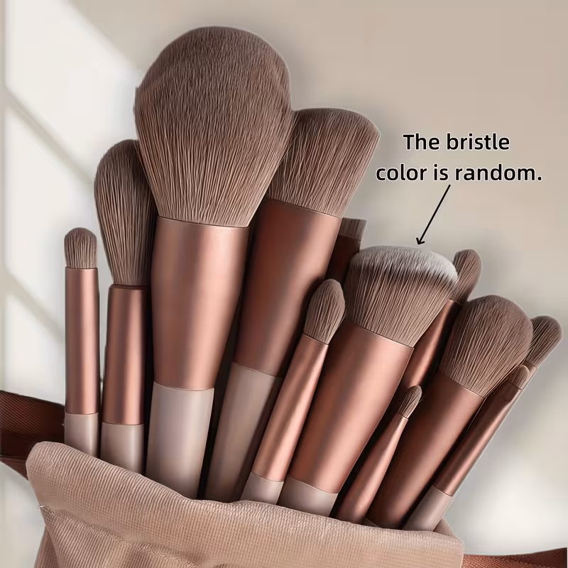 Professional makeup brushes