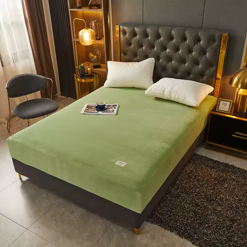 Soft Warm Thick Velvet Fitted Sheet 