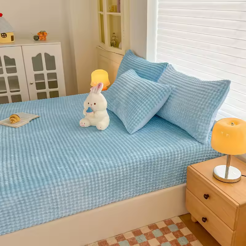 Plush Flannel Bed Fitted Sheet