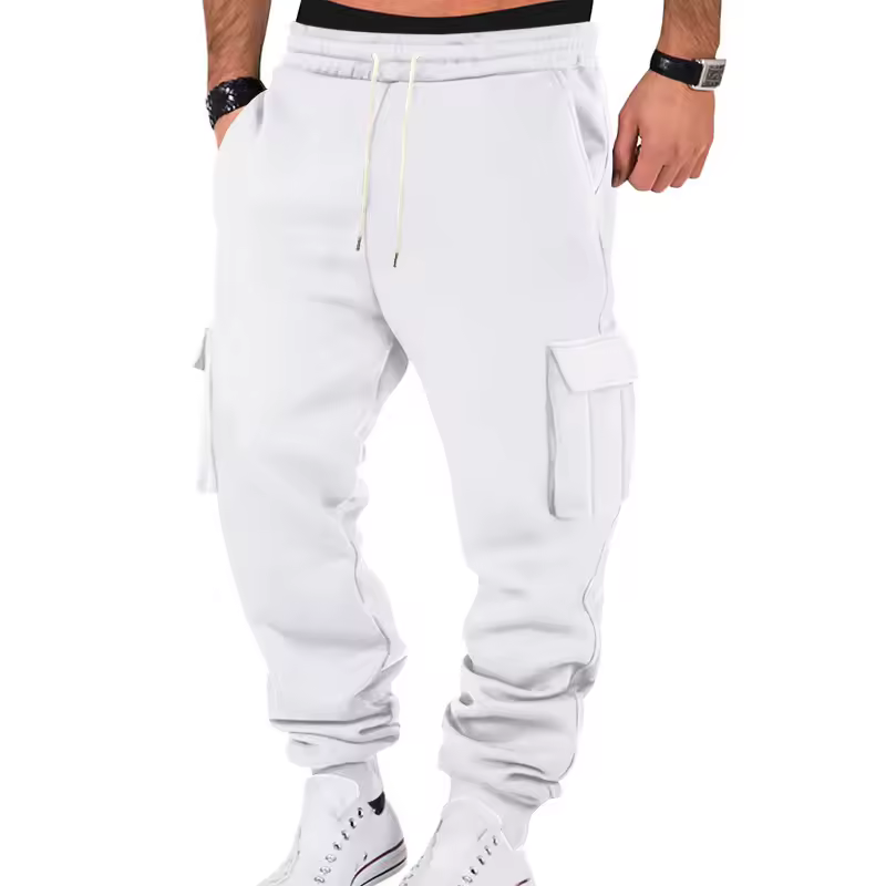 New Autumn Winter Fleece Lined Men's Sweatpants 