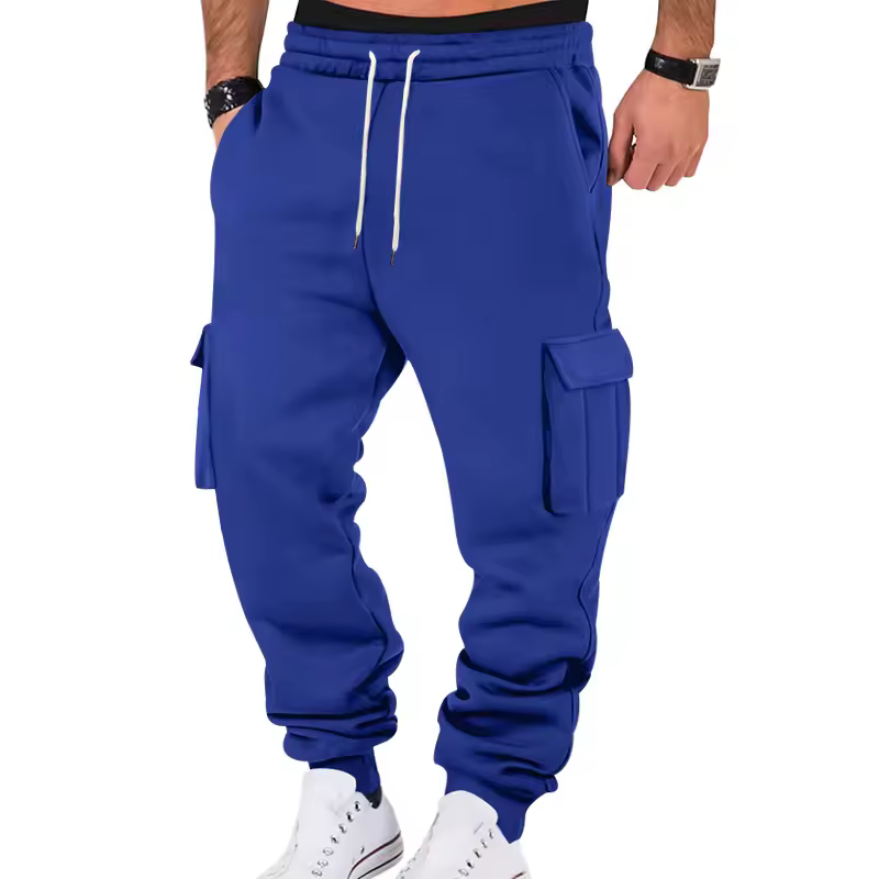 New Autumn Winter Fleece Lined Men's Sweatpants 