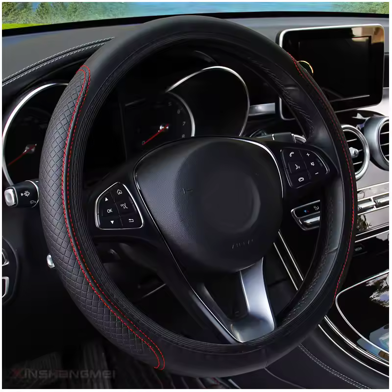 Automobile universal steering wheel cover