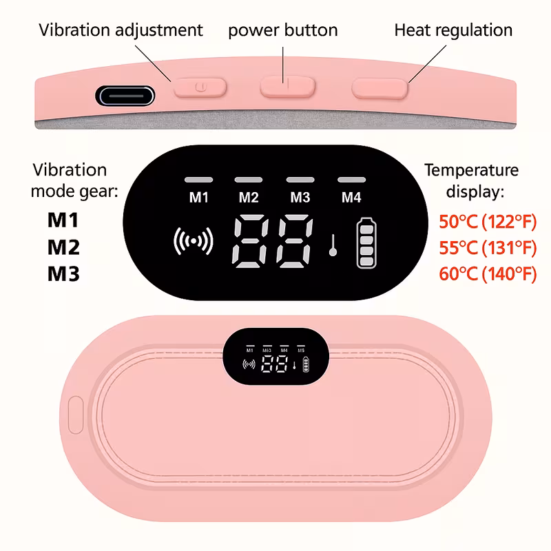 Abdominal and waist heating pad