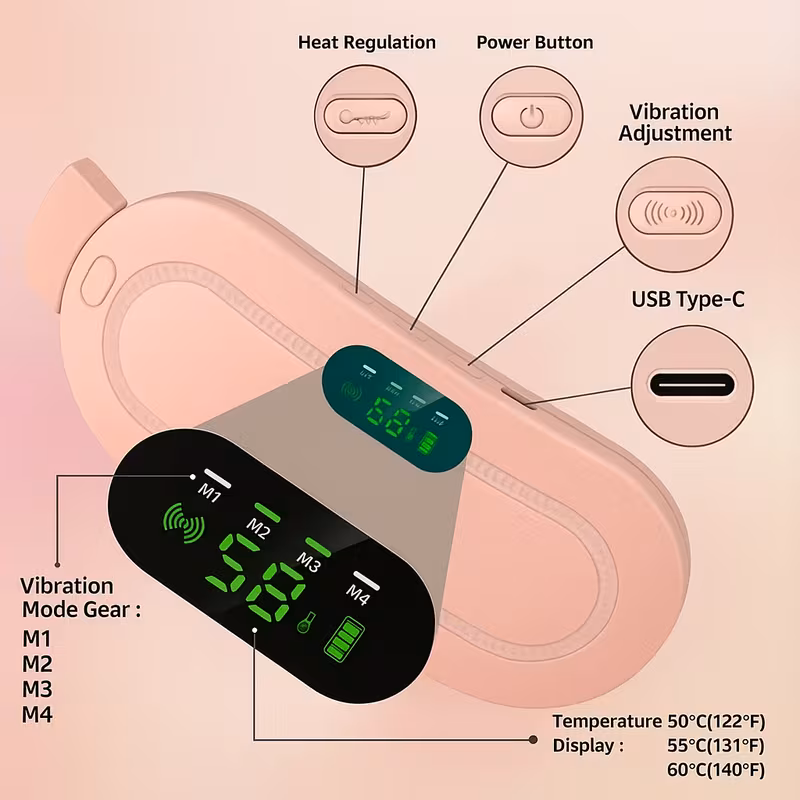 Abdominal and waist heating pad