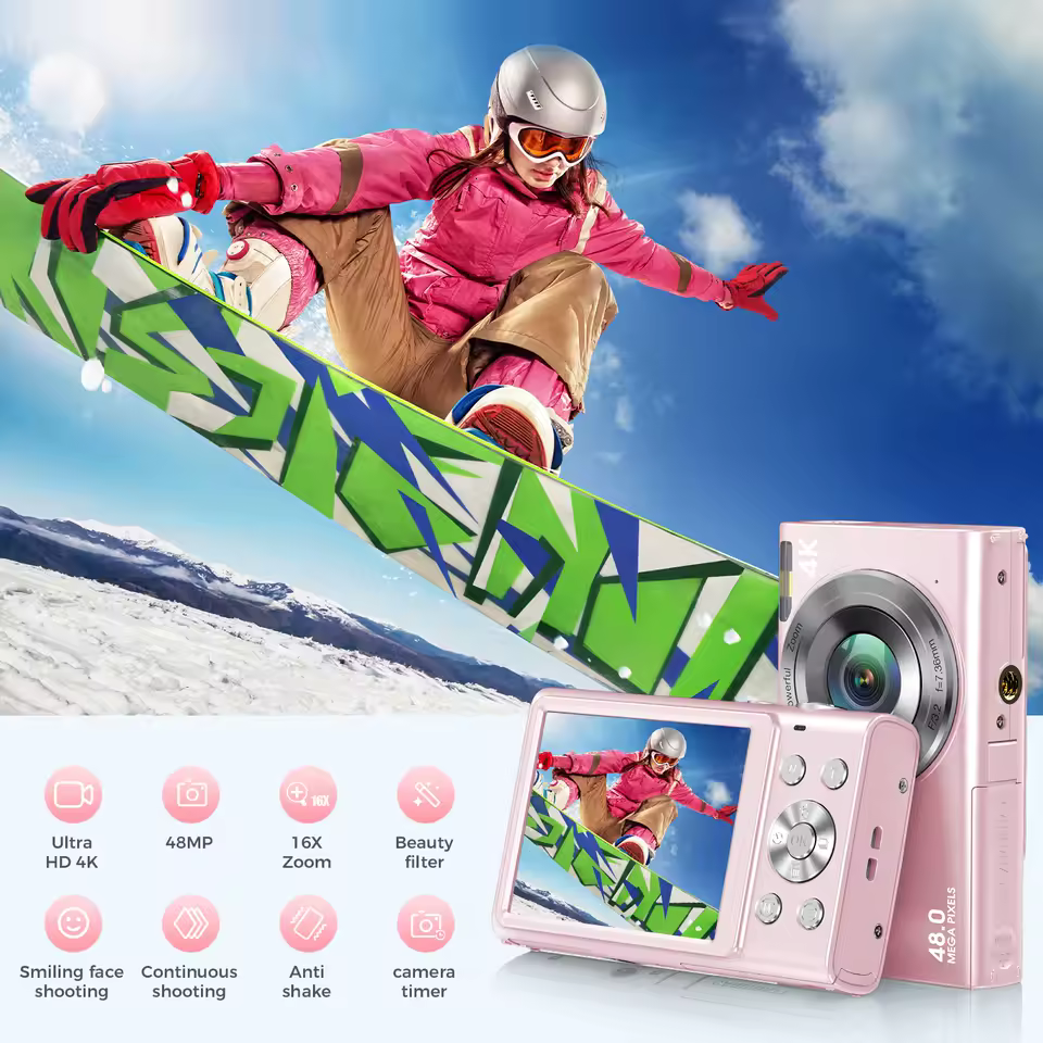 4K Digital Camera Autofocus Vlogging Camera