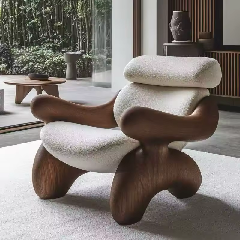 Beige Design Living Room Chairs