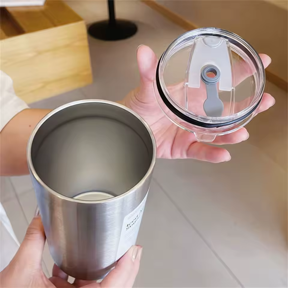 600ml Thermos Portable Stainless Steel Coffee Cup